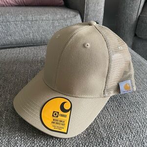 Carhartt Tan and Black Mesh-Back Trucker Hat